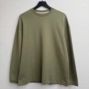 Amongst Others Sweaters Mens M Green Olive‎ Pullover Knit Cotton Casual Plain